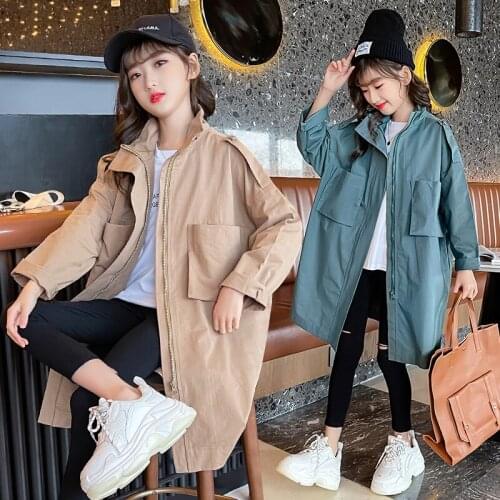 DZIECKO Trench Coats For Girls