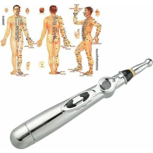 Electric Acupuncture Pen Meridian Energy Pen Acupuncture Point Detector Face Massage Roller Facial Body Massage Tool Health Care
