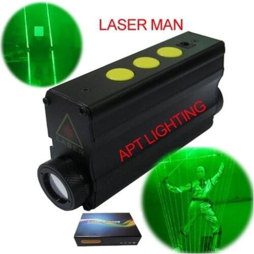 DJ lighting Focusable Stage Double head laser beamer stage props 532nm Green Laser Sword laser man show Dual Direction light