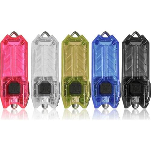 Jiguoor T Series Tube 45LM 2 Modes Mini USB LED Keychain Flashlight Rechargeable Key Chain Keyring Light Lamp Torch