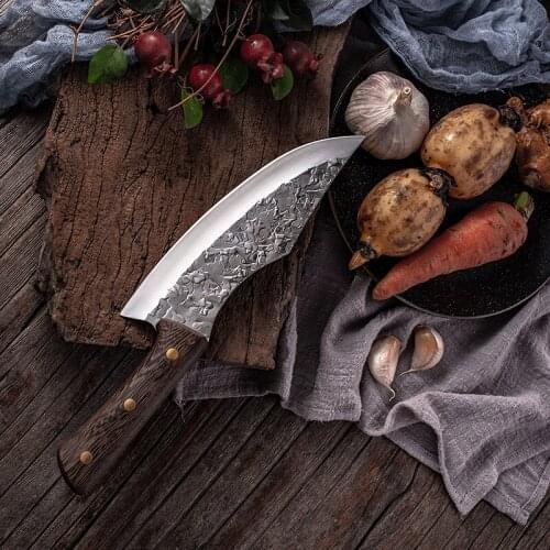 Forging Slaughtering Skinning Tool Pigs Cattle Sheep Fish Knives Manganese Steel Pork Stall Cutting Meat
