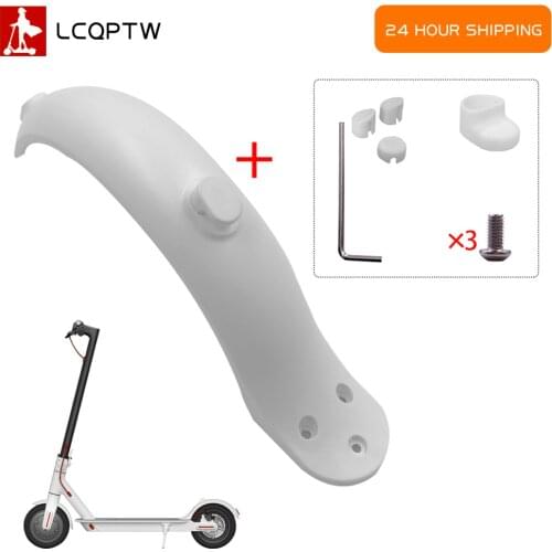 Fenders Scooter Wings Rear Mud Guard Support Protection ABS Plastic Parts Screws Rubber Stopper for xiaomi Mijia m365 Pro Parts