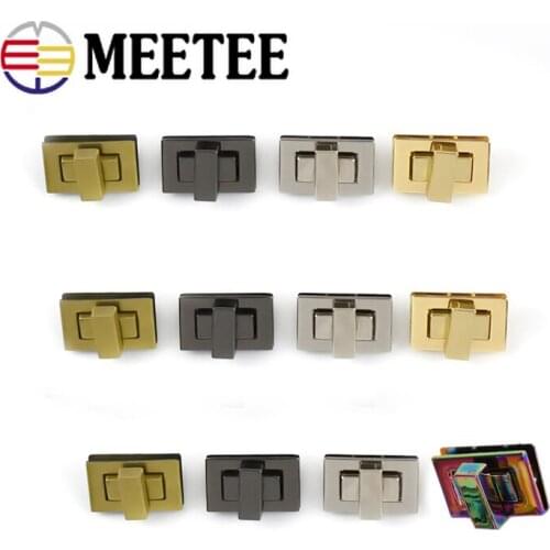 2/4pcs 32x18mm Metal Turn Twist Lock Buckles for DIY Handbag Bag Purse Hardware Closure Clasp Bags Parts Accessories BF616