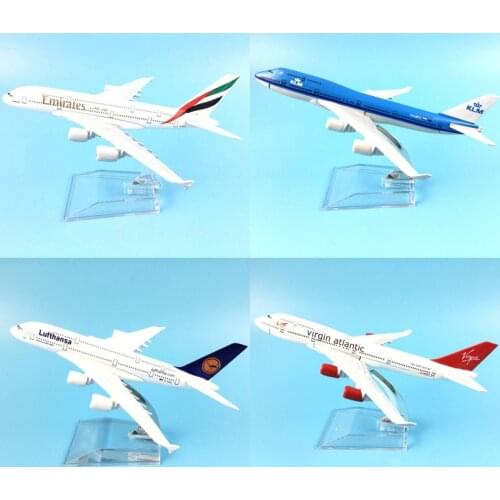 16CM 787 A380 747 777 AIRLINES METAL ALLOY MODEL PLANE AIRCRAFT TOY WHEELS AIRPLANE BIRTHDAY GIFT COLLECTION DESK TOY