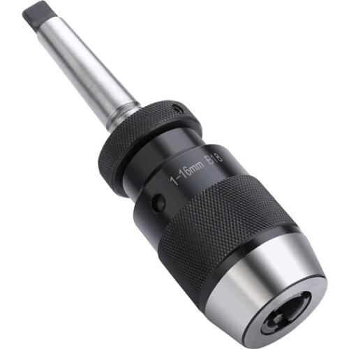 MT2 MT3 MT4 Shank Morse Taper #2 #3 #4 Self Tightening Drill Chuck Clamp Range 1-16mm B16 Keyless Drill Chuck Self Tighten CNC