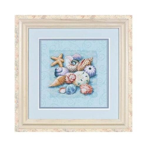 Dim13725 blue shell Counted Cross Stitch 11CT 14CT 18CT Cross Stitch Kits Embroidery Needlework Sets