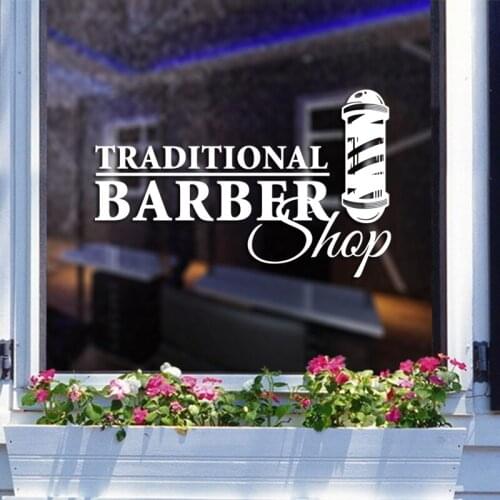 Barber Shop Sticker Customized Chop Bread Decal Posters Vinyl Wall Art Decor Windows Decoration Haircut Shavers Decals