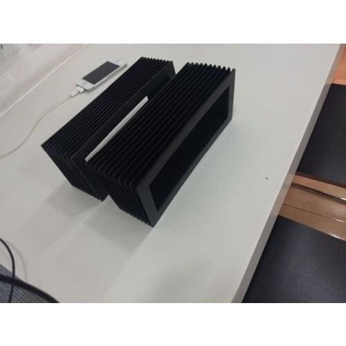 T5 type Rectangular cnc dust bellow: Internal: 160mmx110mm; External: 220mm x 170mm,Lmax=280mm