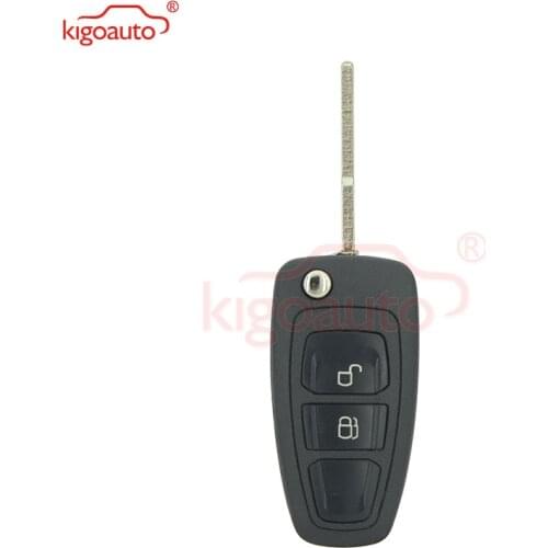 5WK50165 car remote flip key 2 button 434mhz FSK 4D63 chip for Ford Ranger 2011 2012 2013 2014 2015 kigoauto