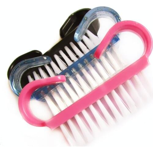 1 Piece Hot sales Nail Cleaning Clean Brush Tool File Manicure Pedicure Soft Remove Dust Small Angle Clear Tools Sets 4 Colors