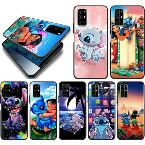 Silicone Cover Cute Cartoon Stitch For Honor 9 9S 9A 9C 9X 9N 9i V9 10 10i 10X X10 Lite Pro Shockproof Phone Case