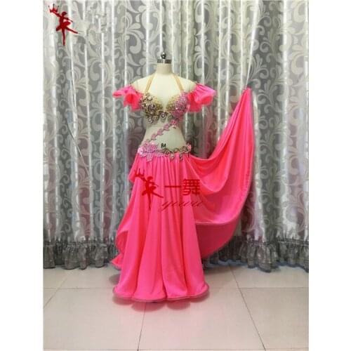 Bellydance oriental Belly Indian gypsy dance dancing costume costumes clothes bra belt chain scarf ring skirt dress set suit 226