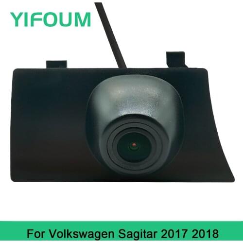 YIFOUM HD CCD Car Front View Parking Night Vision Positive Waterproof Logo Camera For Volkswagen VW Sagitar 2017 2018