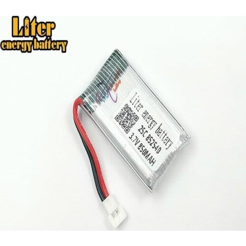 2PCS/LOT 3.7V 850mAh Syma X5C CX-30 four-axis model aircraft lithium battery 852540 25c