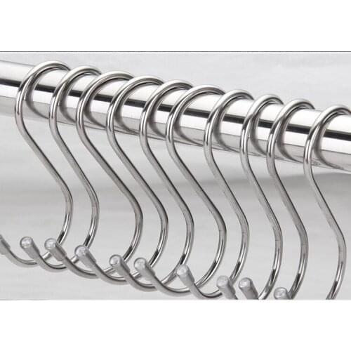 Wholesale 500pcs/lot Heavy Duty 304 Stainless Steel S Hooks Hanging Garage Garden Clothes Pan large kitchen market stall camp