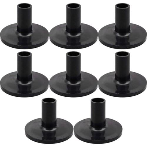 8Pcs Cymbal Sleeves 8PCS 38x26mm Black Drum Cymbal Sleeves Replacement for Shelf Drum Kit