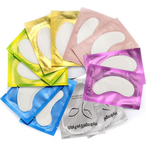 Abonnie 20/50 Pairs Eyepatch for Eyelash Extension Grafted Eyelahes Pads Lash Eyelash Eye Mask Surface Smooth Extension Patches