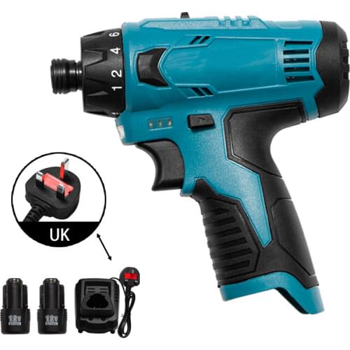 12V Lithium-ion Battery Cordless Screwdriver Electric Drill Hole Electrical Screwdriver Hand Driver Wrench Power Tools