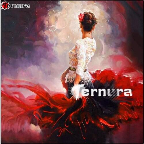 DIY Diamond Painting Abstract dancing woman Colorful Full Drill Round Sale Pictures With Rhinestones Hobby Handmade Room Decor