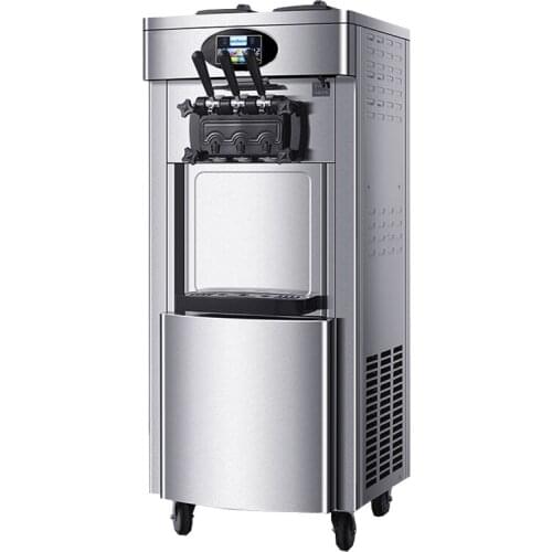 3 Flavor Soft Ice Cream Machine Stainless Steel Yogurt Ice Cream Maker