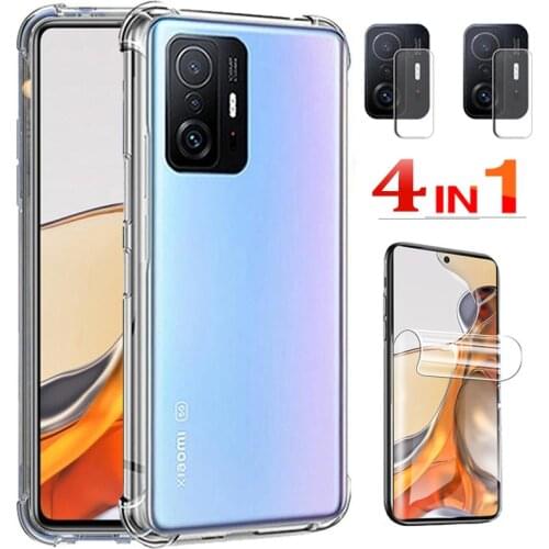 Xiaomi 11,Shockproof Cases for Xiomi mi 11 Case mi11 Soft Hydrogel Film Silicone Phone Cover Xiaomi mi 11 Transparent Case