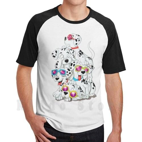Dalmatian Dogs T Shirt Print For Men Cotton New Cool Tee Dalmatian Dog The 101 Dalmatians Musical The Hundred And One Dalmatians