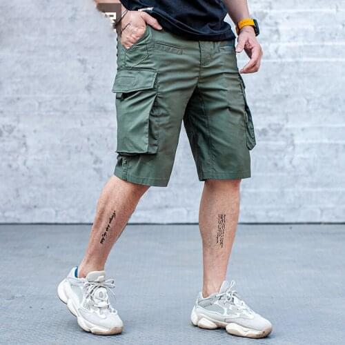 Tactical Shorts Summer Mens Outdoor Travel Light, Multi-bag Cargo Pants