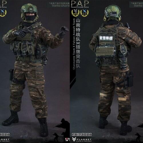 Hot Sales FLAGSET 1/6 FS73026 PAP Shannante Team X Falcan Assault Clothes F 12" Figure Toy Female Clothes set Camouflage