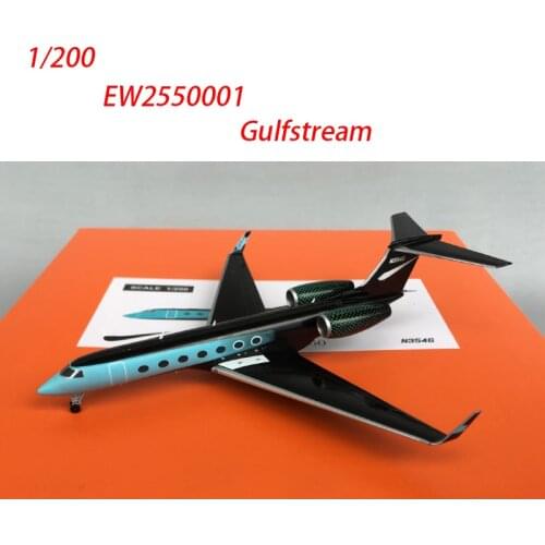 Diecast 1/200 Scale Gulfstream G550 Business Jet N3546 Alloy Airplane Boy Gift Static Display Classic Collection Hot Toys Plane