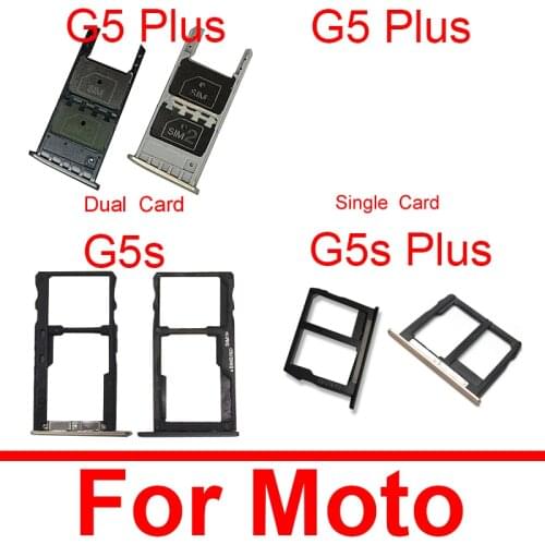 Sim Card Tray Holder For Motorola Moto G5 G PLUS (5th Gen.) XT1863 XT1684 XT1685 XT1687 Micro Reader Card Slot Repair Parts