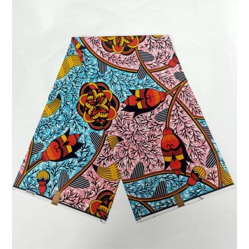 Real Best Quality Original Ankara Wax Printed Cotton Fabric 100%Veritable Soft99 African Style Dress Material By The Yard VL1860