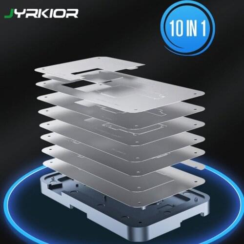 Tuoli TL-19A Middle Frame Tin Plantting Platform BGA Stencil Fixture For iPhone X-12 Pro Max Motherboard Repair Welding Tools