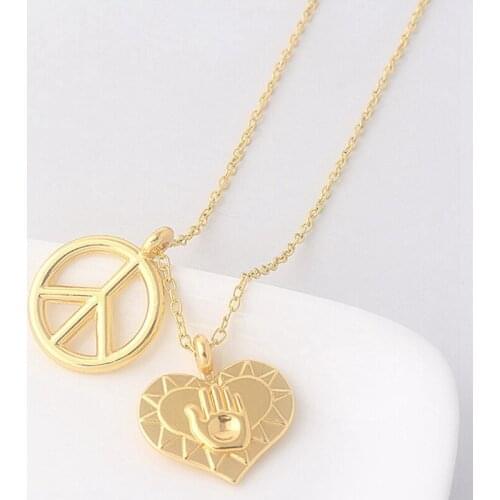 Anime JoJos Bizarre Adventure Kujo Jotaro Golden Love Necklace Pendant Cosplay Gift