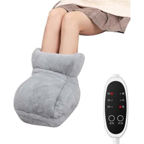 Electric Heated Foot Warmer Fast Heating Boots Cushion Thermal Foot Heater with 3 Temperature Settings Machine Washable