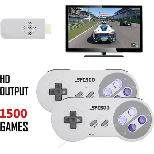 Retro Game Console Mini TV HD Output Video Console With Wireless Game Controller Build in 900+ Games Double game Players