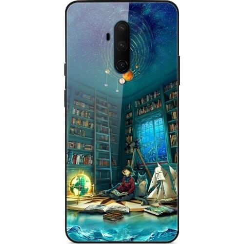 Glass Case For Oneplus 7T Pro Phone Case Phone Cover Phone Shell Back Bumper Series 3
