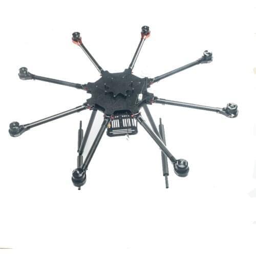 Flyroun LX1000 8 axle Octocopter Umbrella Type Folding Frame Multicopter Electronic Retractable Landing Skid DJI S1000 Tarot X8