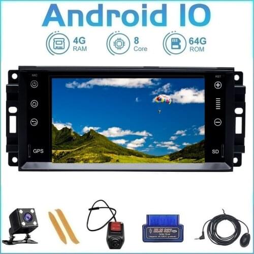 ZLT00PAI Android 10 For Jeep/Wrangler/Patriot/Wrangler Cherokee 2008-2011 Auto Radio GPS Navigation Multimedia Player SWC IPS