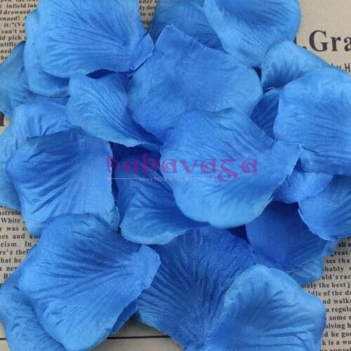 1000pcs/lot Turquoise Silk Rose Petals Table Confetti Flower Decoration Engagement Wedding Celebration
