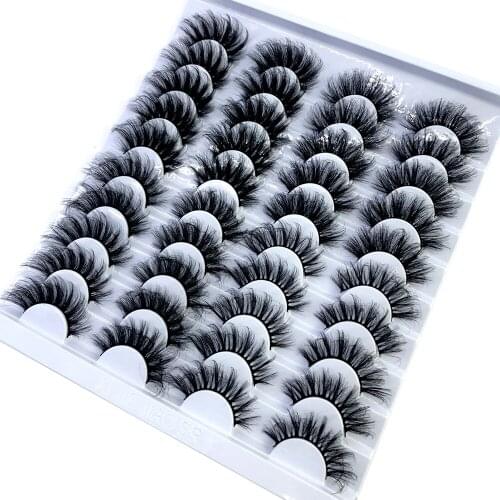 20 Pairs Eyelashs Natural long 3D Faux Mink Eyelashes Thick HandMade Full Strip Lashes Volume Soft Mink Lashes False Eyelashe