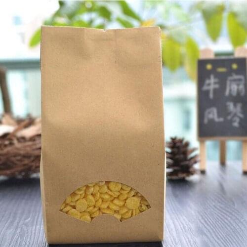 200pcs 9*22+7cm Kraft Paper Bag Food Packaging Bags Tea Coffee Sample Package Aluminium Plated Food Grade Sealing Bag ZA5484
