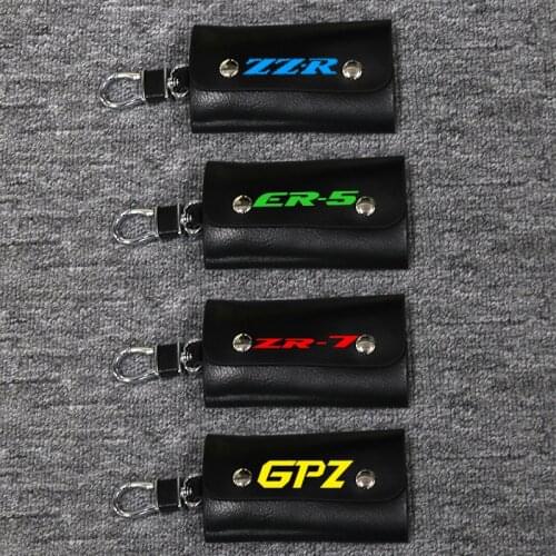 3D Key Holder Chain Collection Keychain for Kawasaki ER-5 GPZ900R GPZ1100/ABS ZZR1200 ZZR1100 ZZR1400 Motorcycle Badge Keyring