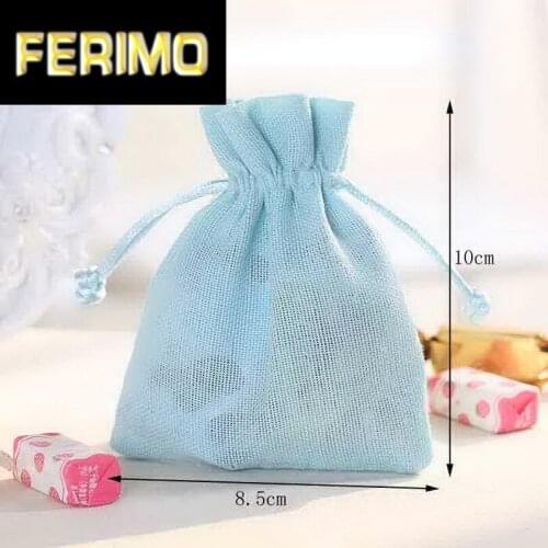 8.5*10cm Jewelry packaging Drawable Organza Bags Gift Bags & Pouches,Packing bags Candy bags 50pcs