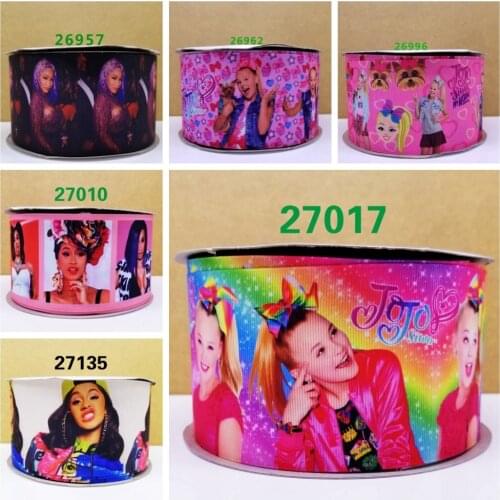 Free shipping 50 yard cartoon printed grosgrain ribbon 27135