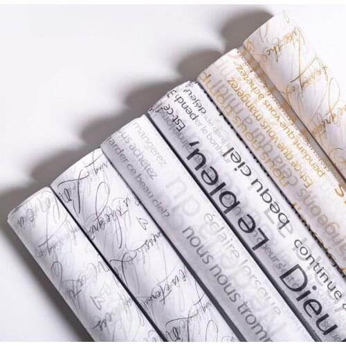 50 Sheets English Sydney Paper Translucent Tissue Paper Flower Wrapping Paper Gift Packaging Paper Craft Paper