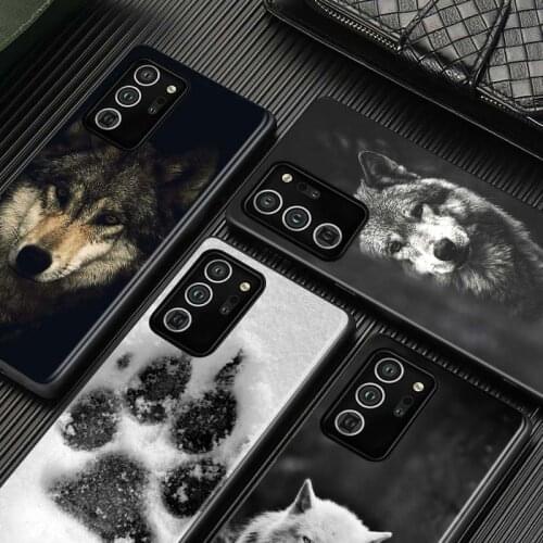 Fashion Black Wolf for Samsung S20 FE Ultra Plus A91 A81 A71 A51 A41 A31 A21S A11 A72 A52 A42 A32 A12 A02S Phone Case