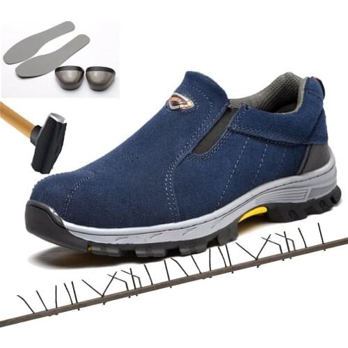 Coslony safeti shoe brand steel toecap women work shoe men genuine leather steel mid sole working shoes for men protective shoes