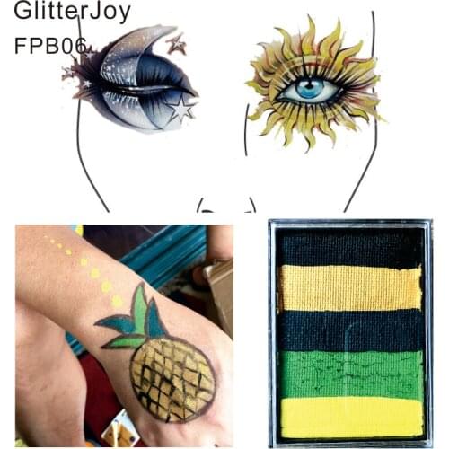 FPB06 60g/pc Water Based Multicolor Split Cake Face Body Paint Body Art use in Performance, Stage, Party, Festival Makeup
