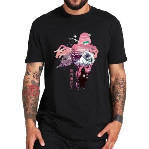 Demon Slayer Kamado Nezuko T Shirt Japanese Anime Manga T-Shirt High Quality 100% Cotton Premium Camisetas