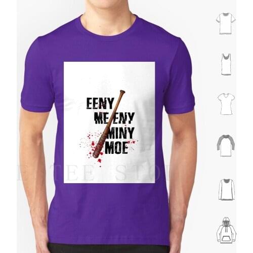 The Walking Dead-Eeny Meeny Miny Moe T Shirt Men Cotton 6Xl Walking Dead Baseball Bat Zombies Lucille Negan Saviours Rick Blood